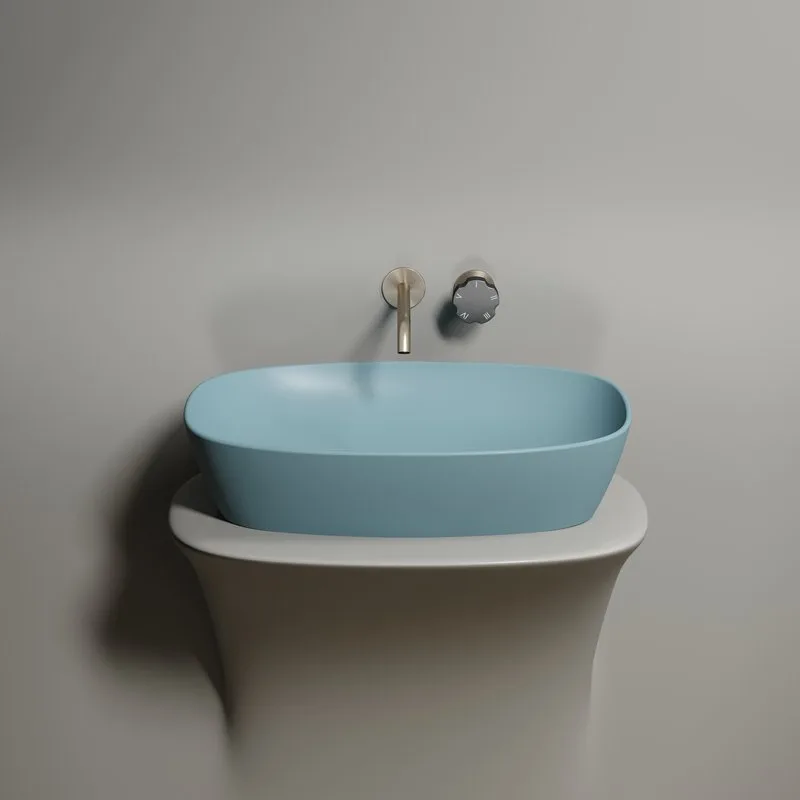 Накладная раковина Ceramicanova Element CN6049MLG зеленая матовая Sancos — официальный сайт