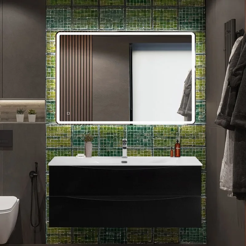 Тумба под раковину без столешницы BelBagno Marino-cer-n 120 подвесная, nero lucido Sancos — официальный сайт