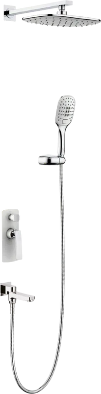 Душевой комплект Timo Helmi SX-4099/00-16SM, С ВНУТРЕННЕЙ ЧАСТЬЮ, хром-белый Sancos — официальный сайт
