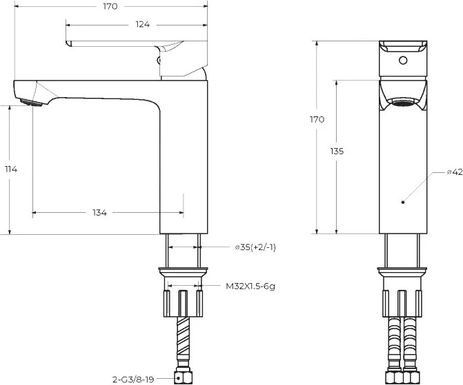 Смеситель Cezares Stylus STYLUS-LS-01-W0 хром Sancos — официальный сайт
