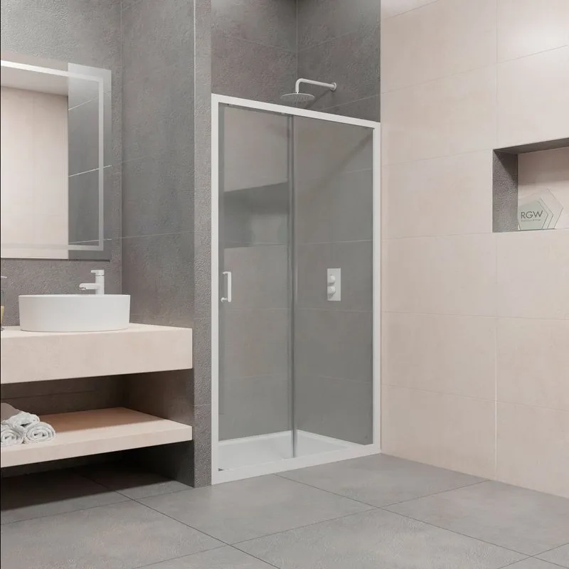 Душевая дверь в нишу RGW Passage PA-14W 41081412-15 120х195, профиль белый Sancos — официальный сайт