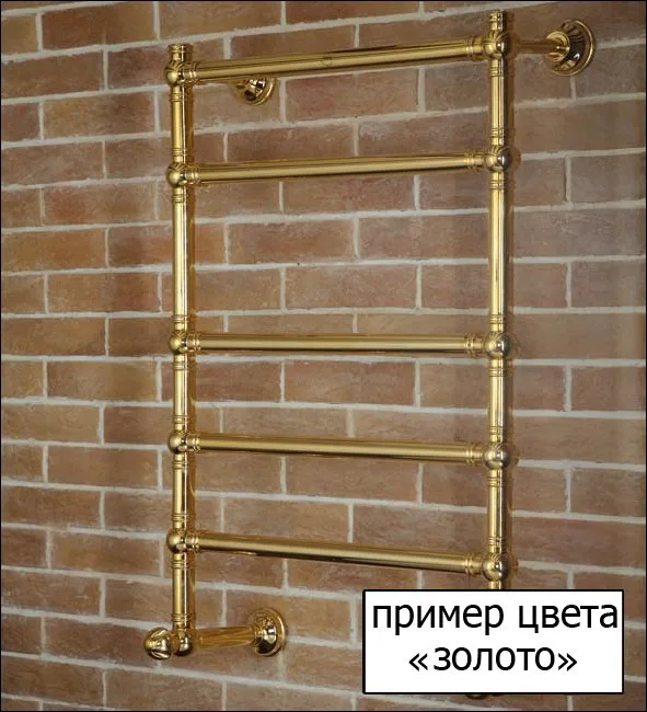 Полотенцесушитель водяной Margaroli Vento 400GO, золото Sancos — официальный сайт