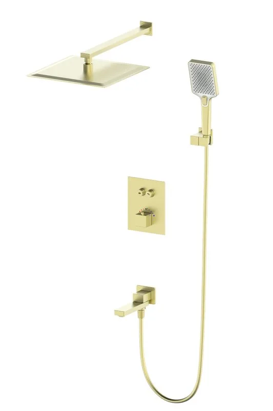 Душевой комплект Wonzon & Woghand WW-88929003-BG, С ВНУТРЕННЕЙ ЧАСТЬЮ, брашированное золото Sancos — официальный сайт