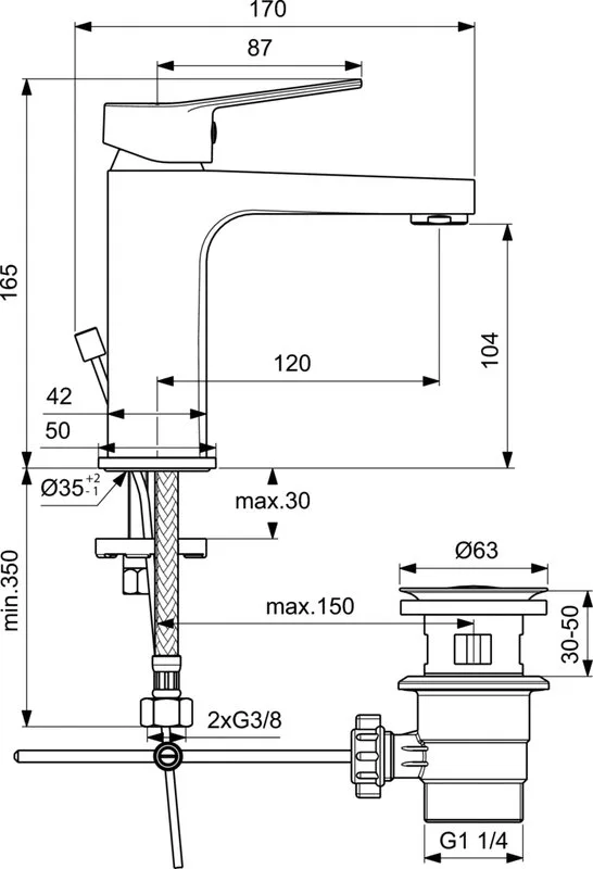 Смеситель для раковины Ideal Standard Entella BC232AA Sancos — официальный сайт