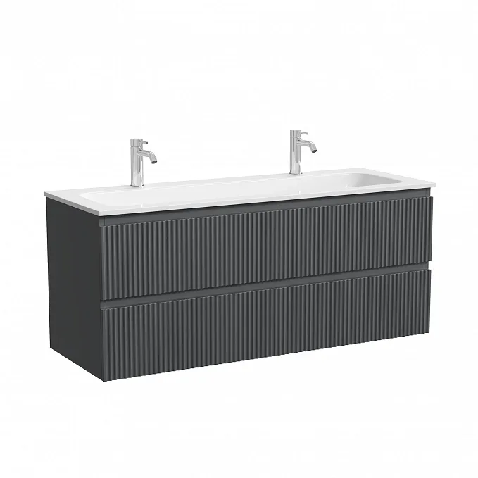 Тумба под раковину Sancos Snob R 120 подвесная матовый антрацит, SNR120MDH Sancos — официальный сайт
