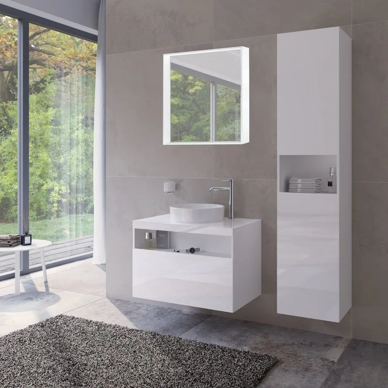 Шкаф-пенал для ванной Keuco Stageline 32831 R, белый Sancos — официальный сайт