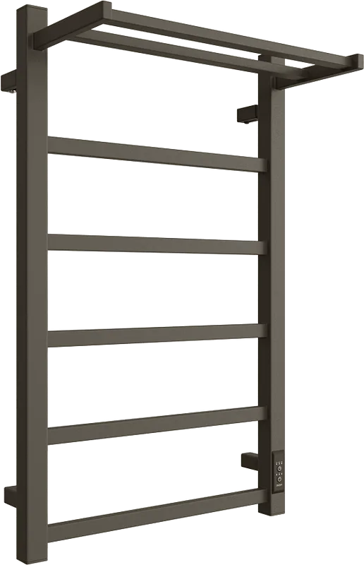 Полотенцесушитель электрический Двин Fj Plaza Neo 80х50, графит, с полкой Sancos — официальный сайт