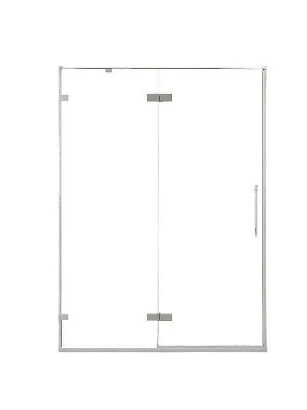 Душевая дверь в нишу Veconi Premium Alassio CH 130x200, профиль матовый хром, стекло прозрачное Sancos — официальный сайт