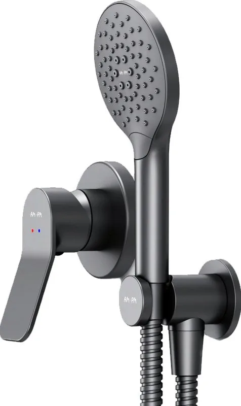 Душевой комплект AM.PM X-Joy FB85A2H022 С ВНУТРЕННЕЙ ЧАСТЬЮ, для душа, чёрный Sancos — официальный сайт