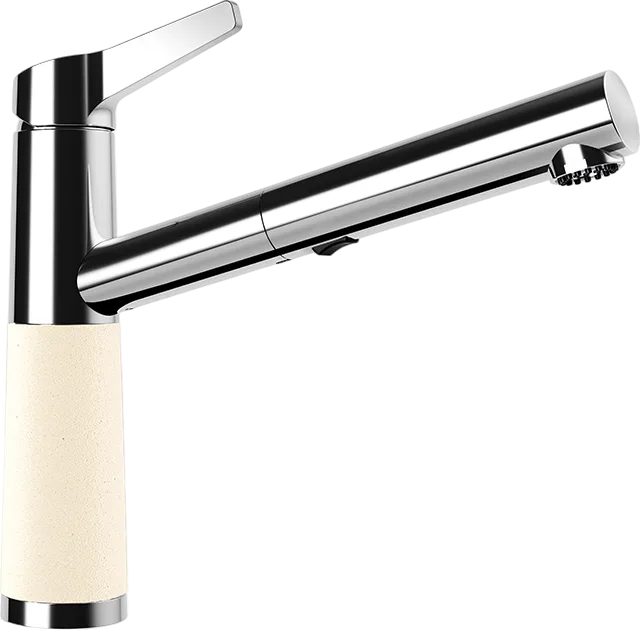 Смеситель для кухни Schock Cristadur SC-510-D выдвижной излив, магнолия Sancos — официальный сайт