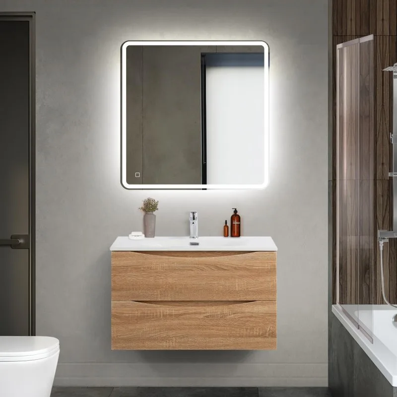 Тумба под раковину без столешницы BelBagno Marino-cer-mini 80 подвесная, rovere bianco Sancos — официальный сайт
