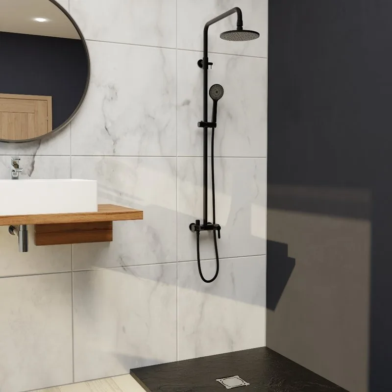 Душевая стойка RGW Shower Panels SP-31B, матовый черный Sancos — официальный сайт