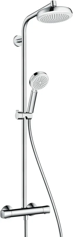 Душевая стойка Hansgrohe Crometta 160 1 Jet 27264400, с термостатом Sancos — официальный сайт