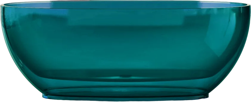 Акриловая ванна Abber Kristall AT9703 Aquamarin 170x75 см, отдельностоящая, бирюзовая, овальная, с д Sancos — официальный сайт