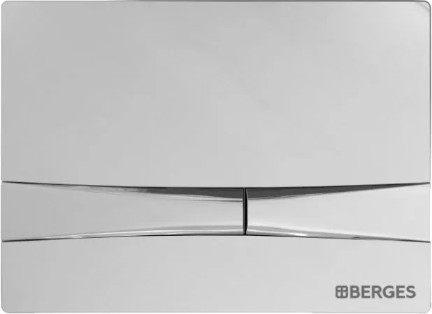Кнопка смыва Berges Novum F3 хром, глянец Sancos — официальный сайт
