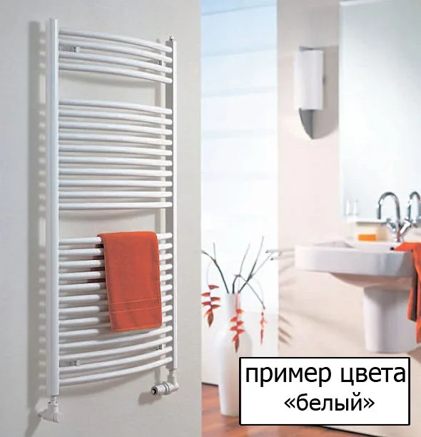 Полотенцесушитель водяной Margaroli Vento 400, белый Sancos — официальный сайт