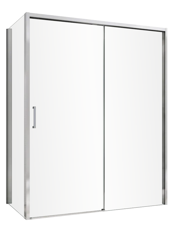 Душевой уголок Abber Komfort AG93120-S102 120х100 см, профиль матовый хром, стекло прозрачное Sancos — официальный сайт