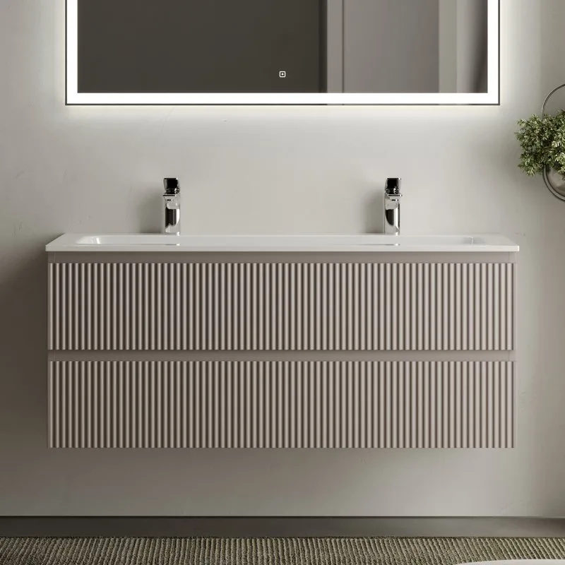 Тумба с раковиной Sancos Snob R 120 см, doha soft, раковина CN7016 Sancos — официальный сайт