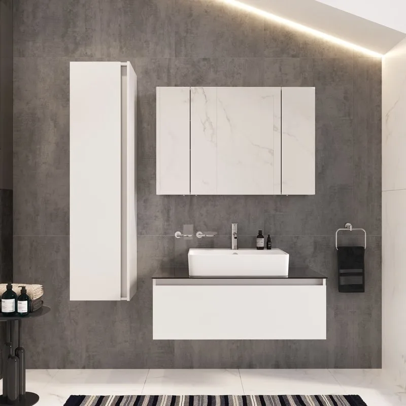 Зеркало-шкаф VitrA Mia 100 глянцевый белый Sancos — официальный сайт