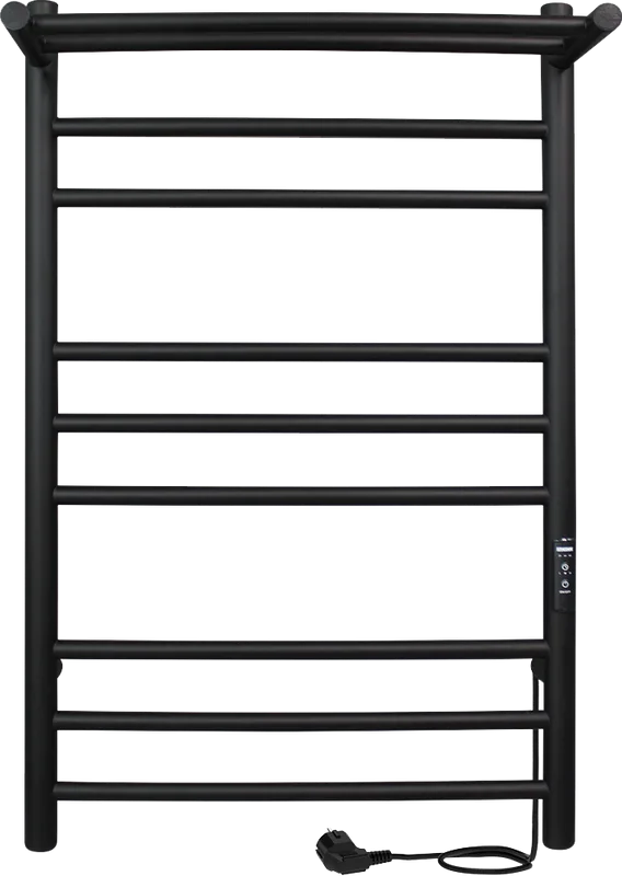 Полотенцесушитель электрический Indigo Line Trinity LСLTE80-40PBRRt с полкой, черный муар Sancos — официальный сайт