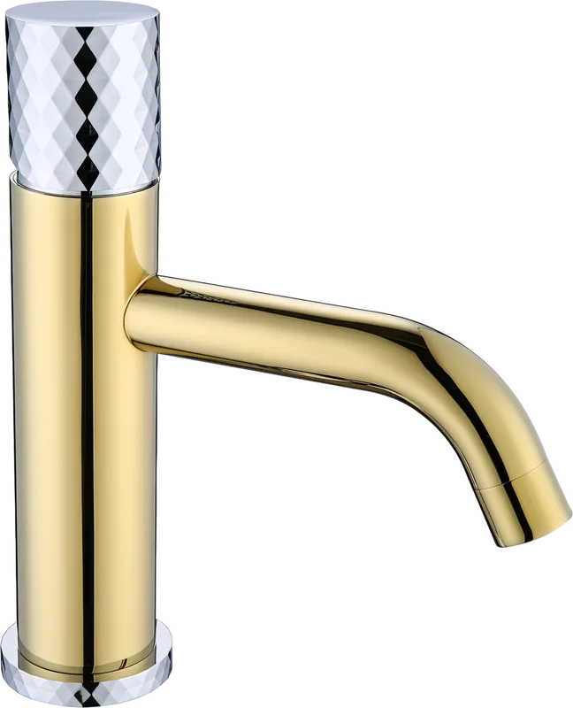 Смеситель для раковины Boheme Stick 121-GCR gold diamond chrome Sancos — официальный сайт