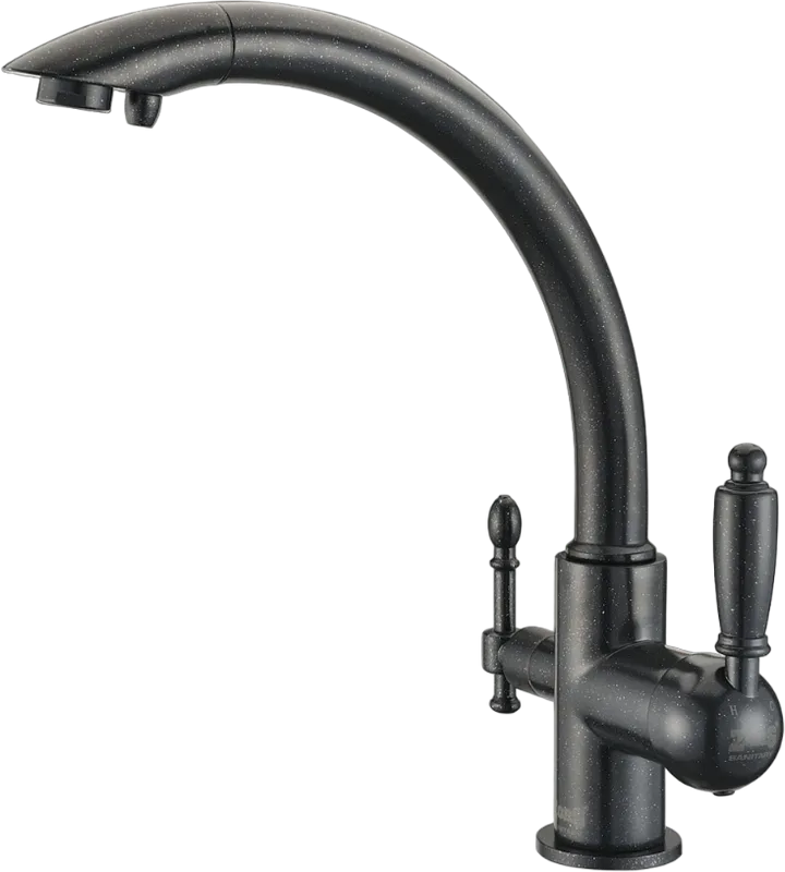 Смеситель для кухни Zorg Clean Water ZR 314 YF-33 черный металл Sancos — официальный сайт