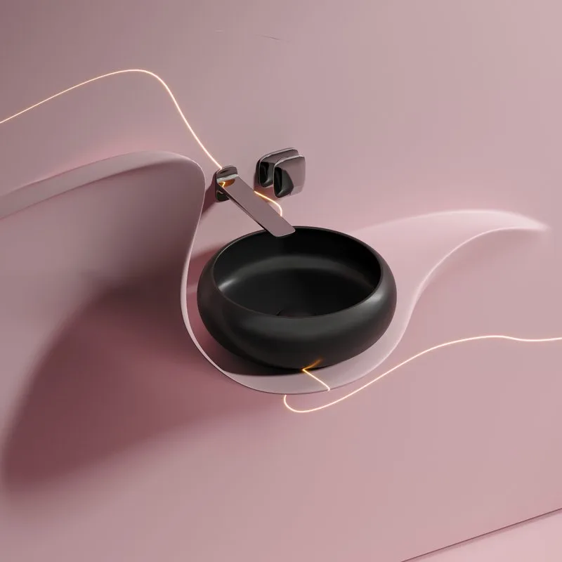 Накладная раковина Ceramicanova Element CN6050MB черная матовая Sancos — официальный сайт