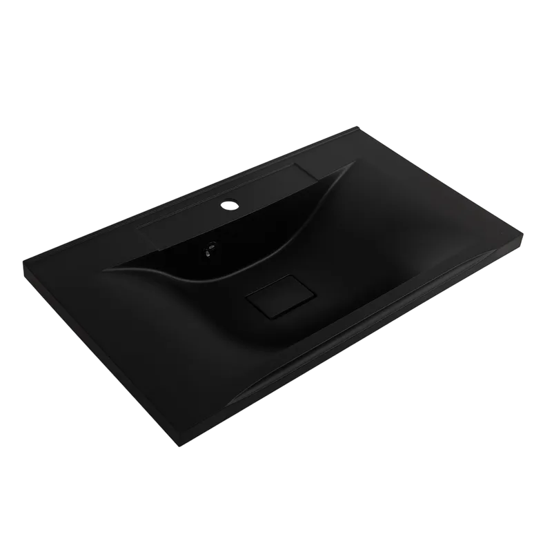 Мебельная раковина BelBagno BB800/450-LV-ART-PR-NERO черная матовая Sancos — официальный сайт