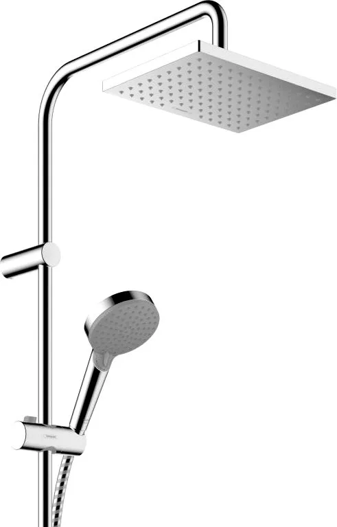 Душевая стойка Hansgrohe Vernis Shape 26284000 Showerpipe 230 1jet, с термостатом, хром Sancos — официальный сайт