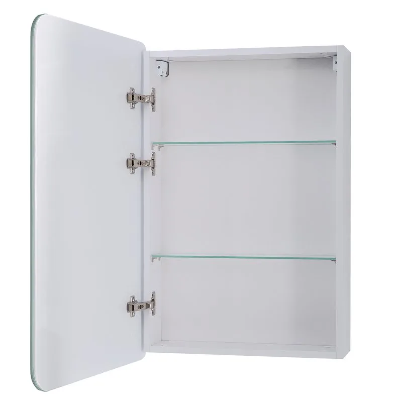 Зеркало-шкаф Art&Max Verona 60х80 L белое, с LED-подсветкой, 6000К Sancos — официальный сайт