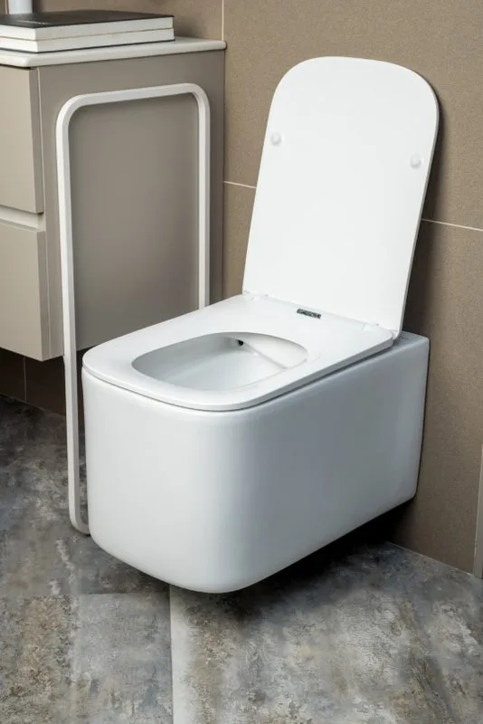 Унитаз подвесной Boheme Mane 970-SET-MW безободковый, с микролифтом, белый матовый Sancos — официальный сайт