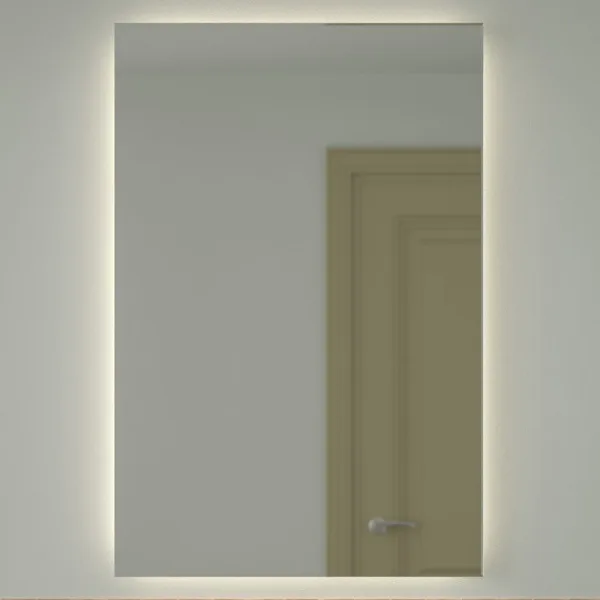 Зеркало Defesto Glow DF 2510 80х120 с LED-подсветкой, 4 500 K, без выключателя