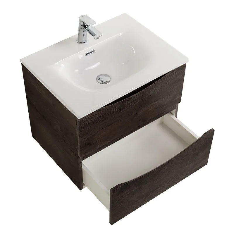 Тумба под раковину без столешницы BelBagno Marino-cer-n 60 подвесная, rovere nature grigio Sancos — официальный сайт