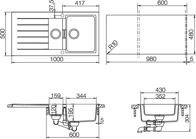 Мойка кухонная Schock Signus 60D (D-150) Cristadur серебристый камень Sancos — официальный сайт