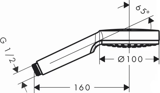 Душевая лейка Hansgrohe Crometta 1jet 26331400 Sancos — официальный сайт