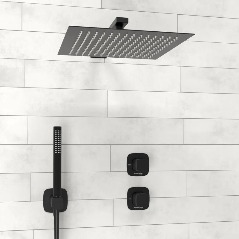 Душевой комплект Wasserkraft Nuthe A9151.264.219.162.327.242.217, С ВНУТРЕННЕЙ ЧАСТЬЮ, черный Sancos — официальный сайт