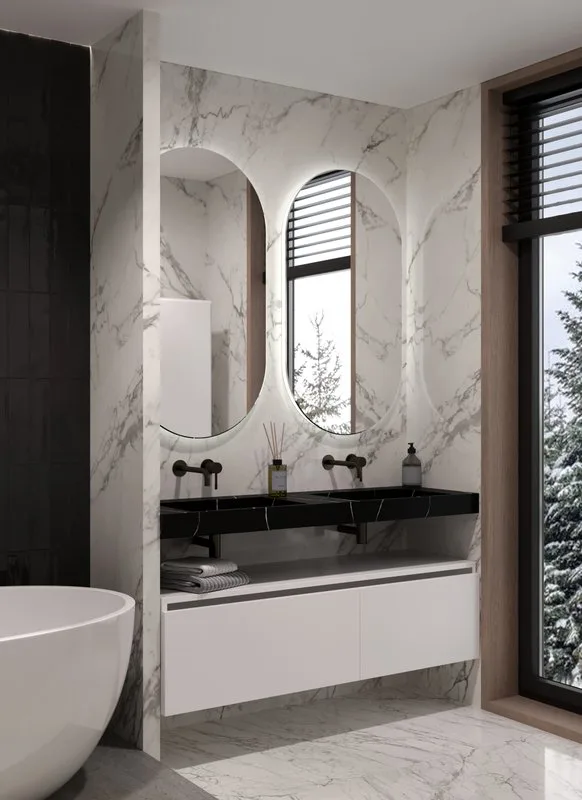 Раковина Armadi Art Flat Nero Marquina 140 Sancos — официальный сайт