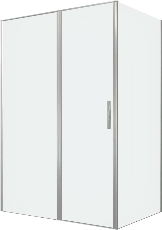 Душевой уголок Allen Brau Priority 140x100, профиль серебро браш, стекло прозрачное Sancos — официальный сайт