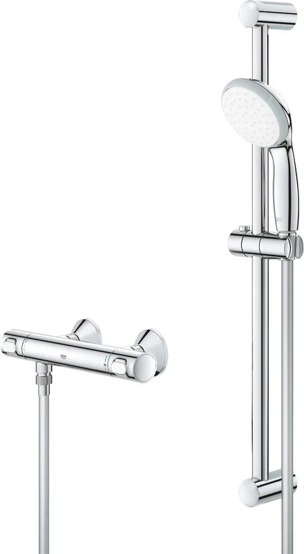 Термостатический смеситель Grohe Precision Flow 34841000 с душевым гарнитуром Sancos — официальный сайт