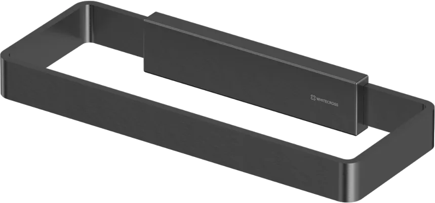 Полотенцедержатель WHITECROSS Cubo CU2458GM оружейная сталь Sancos — официальный сайт