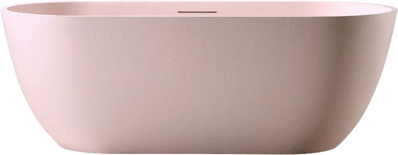 Ванна из искусственного камня Abber Frankfurt AM9941MP 170x75 см, отдельностоящая, матовая розовая,  Sancos — официальный сайт