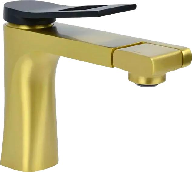 Смеситель для раковины Bronze de Luxe Element EL02XGB золото черный Sancos — официальный сайт