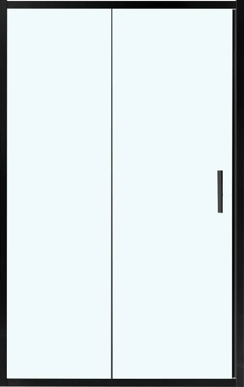 Душевая дверь в нишу Vincea Garda VDS-1G140CLB 140 см, профиль черный, стекло прозрачное Sancos — официальный сайт