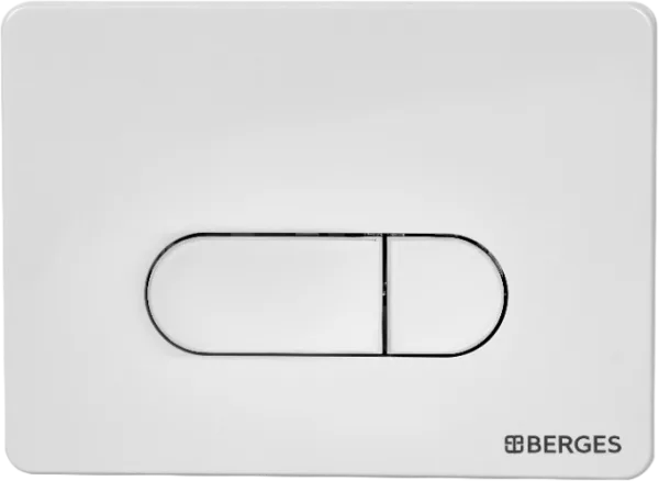 Кнопка смыва Berges Novum D4 soft touch белая Sancos — Оригинал