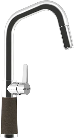 Смеситель для кухни Schock Cristalite SC-530-D выдвижной излив, мокка Sancos — официальный сайт