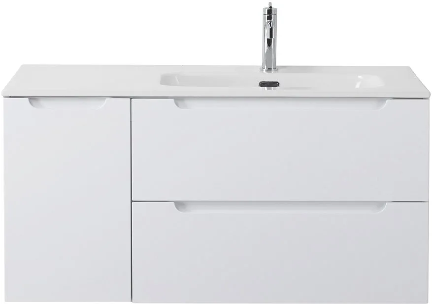 Тумба под раковину без столешницы BelBagno Etna 100 R 2 ящика, дверца, bianco lucido Sancos — официальный сайт
