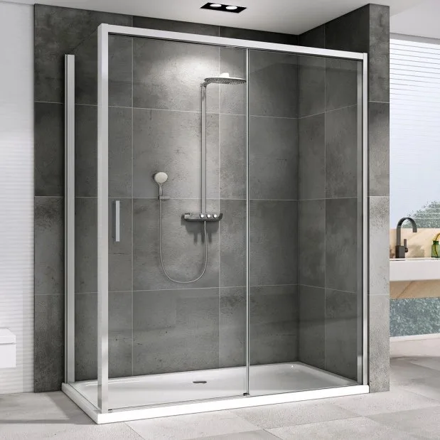 Душевой уголок Abber Komfort AG93170-S102 170x100, профиль хром, стекло прозрачное Sancos — официальный сайт