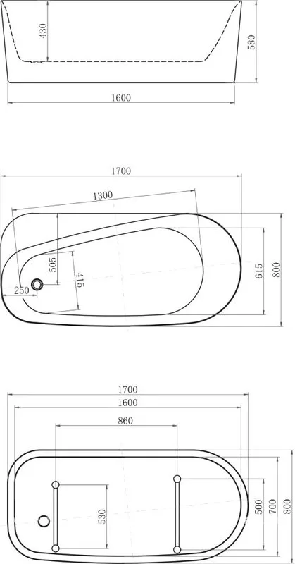 Акриловая ванна Allen Brau Priority 1 170x80 см, отдельностоящая, белая, овальная, на ножках, со сли Sancos — официальный сайт