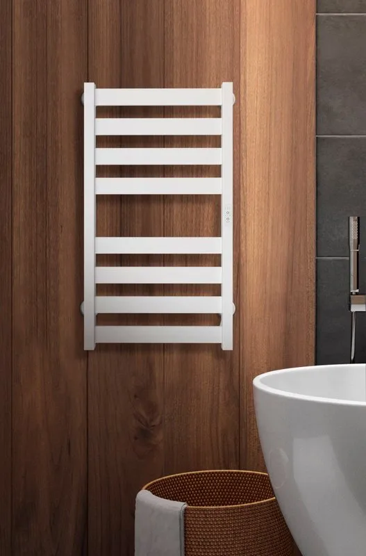 Полотенцесушитель электрический Indigo Oktava Slim 5 LСLOKS5E80-40WMRt белый матовый Sancos — официальный сайт