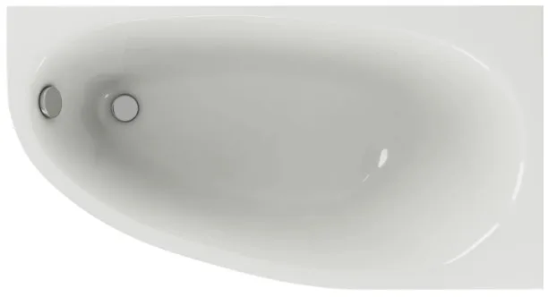 Акриловая ванна AQUATEK Дива DIV170-0000003 R без опоры 170x90 см, угловая, правая, пристенная Sancos — официальный сайт